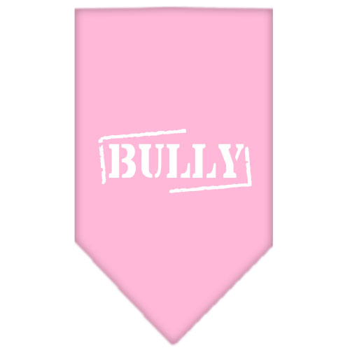 Bully Screen Print Bandana Light Pink Small